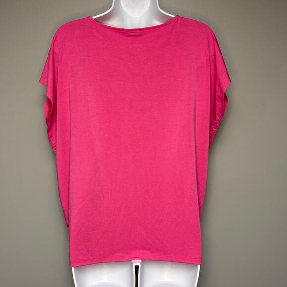 NWT Ann Taylor Factory Pink Boat Neck Classic Sleeveless Tunic Top Sz S - Picture 2 of 4